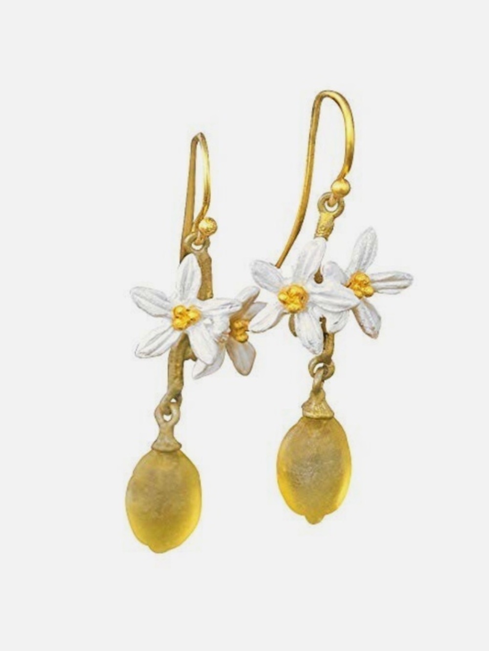 Michael Michaud Lemon Drop dangle earrings! New!